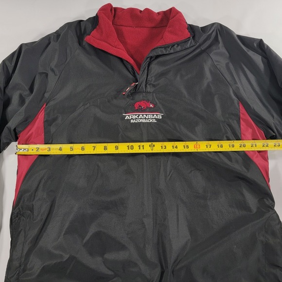 Pro Player Mens Full Zip Reversible Fleece Jacket Arkansas Razorbacks - Size S - Picture 5 of 11